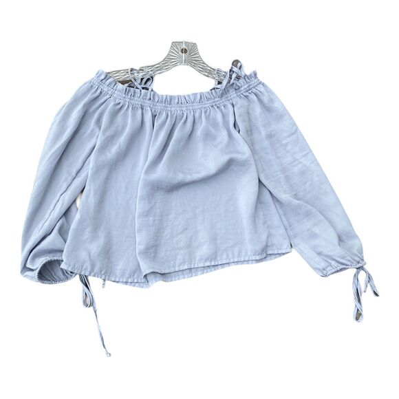 PacSun L.A. Hearts Women's Lilac Sz Xs Swinging Off the Shoulder Long Sleeve Top - Picture 3 of 10